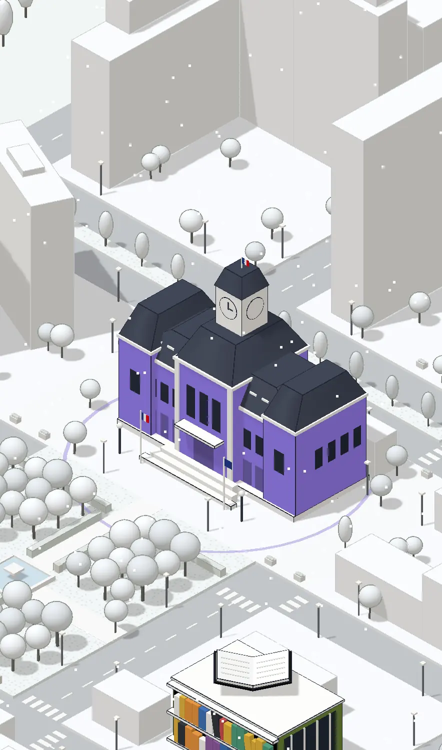 Mairie dans la ville du jeu